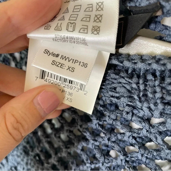 BcbgMaxAzria Lynx Open Stitch Crochet Pullover Sweater Size XS - Picture 4 of 9